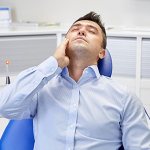 a man has a toothache