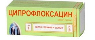 Ушные и глазные капли Ципрофлоксацин в упаковке